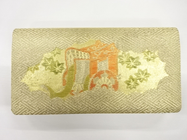 JAPANESE KIMONO / ANTIQUE BAG / WOVEN CARRIAGE & MAPLE